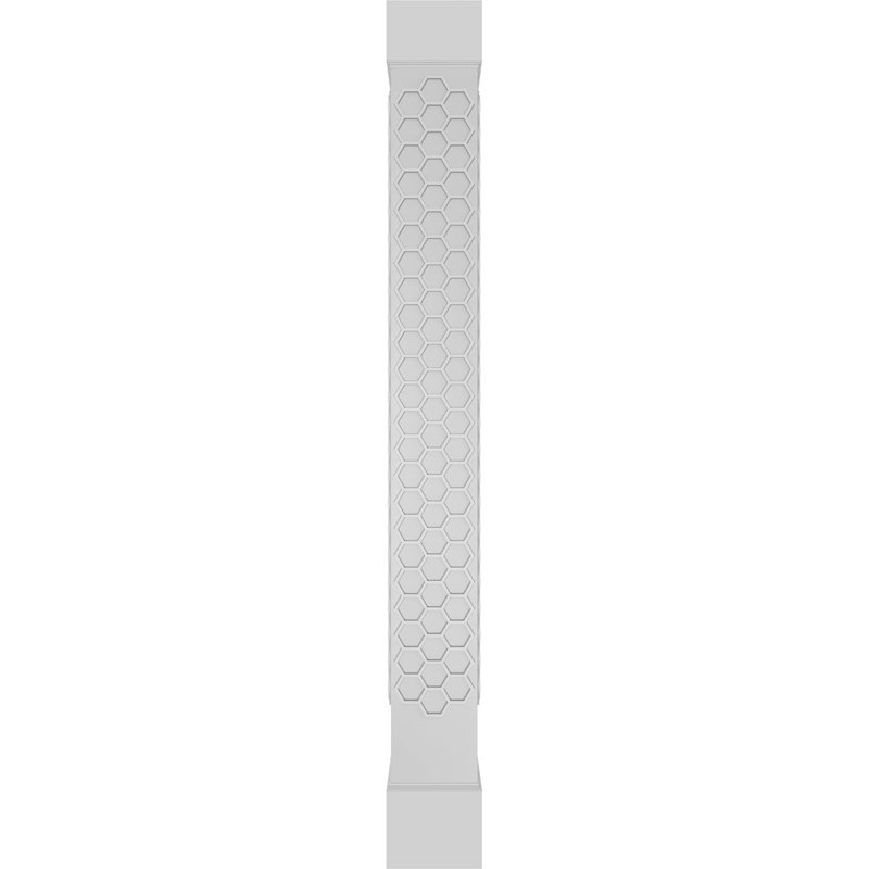 Colonne carrée Westmore Craftsman Classic non effilée avec base standard et base standard, H 96 po x l 7,625 po x P 7,625 po