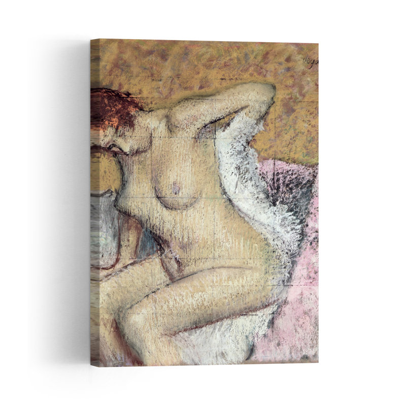 Après le bain, impression d'art mural abstrait contemporain impressionniste, H 36 po x l 24 po
