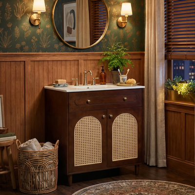 Meuble-lavabo 30 po Boho-Chic Rattan
