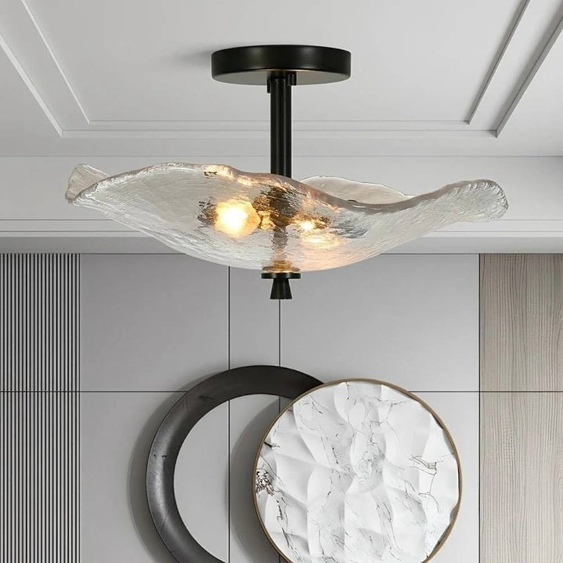 Flush Mount Ceiling Light (Black)