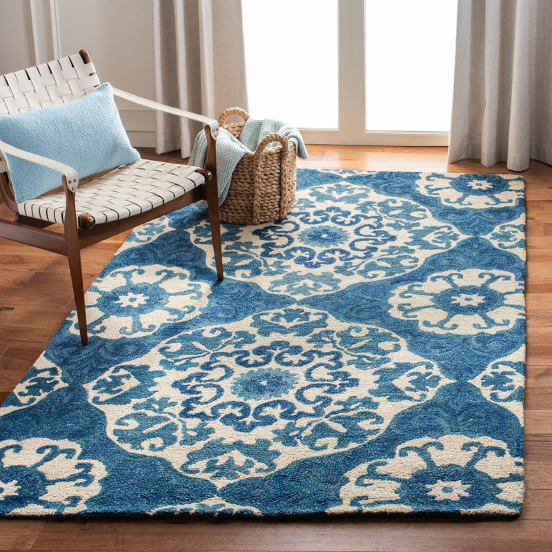 Tapis oriental en laine touffeté à la main Baumgartner, Rectangle de 5 pi x 8 pi