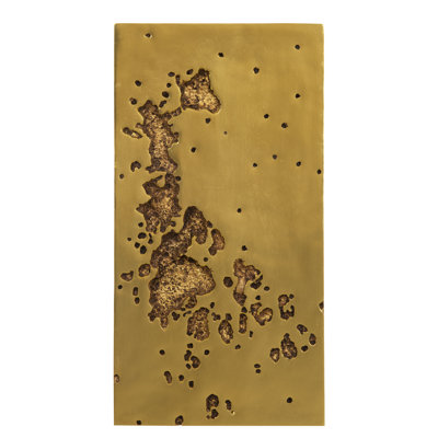 Splotch Wall Art, Rectangle, Gold Leaf