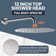 9-Spray Patterns With 1.8 Gpm 12 In. Wall Mount Shower System With Two Showerhead