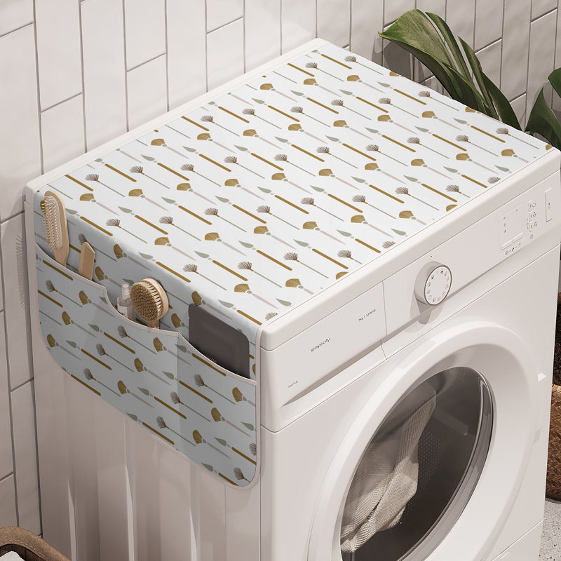 East Urban Home Art Washing Machine Organizer Pack of 2 47" x 18.5" Pale Tan Dusk