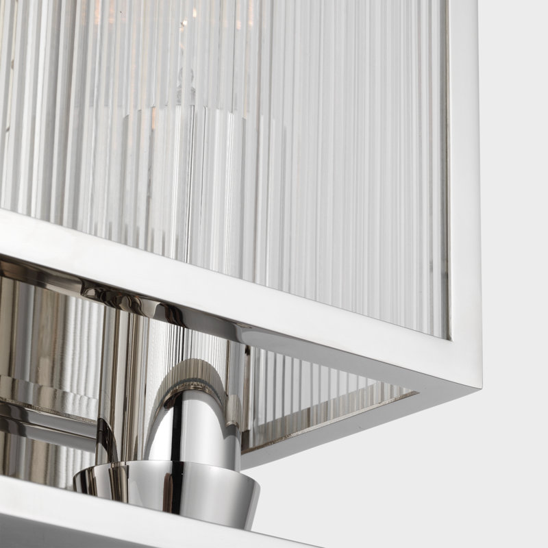 York Outdoor Wall Light, 24.25" H x 10" W x 5" D, Polished Nickel