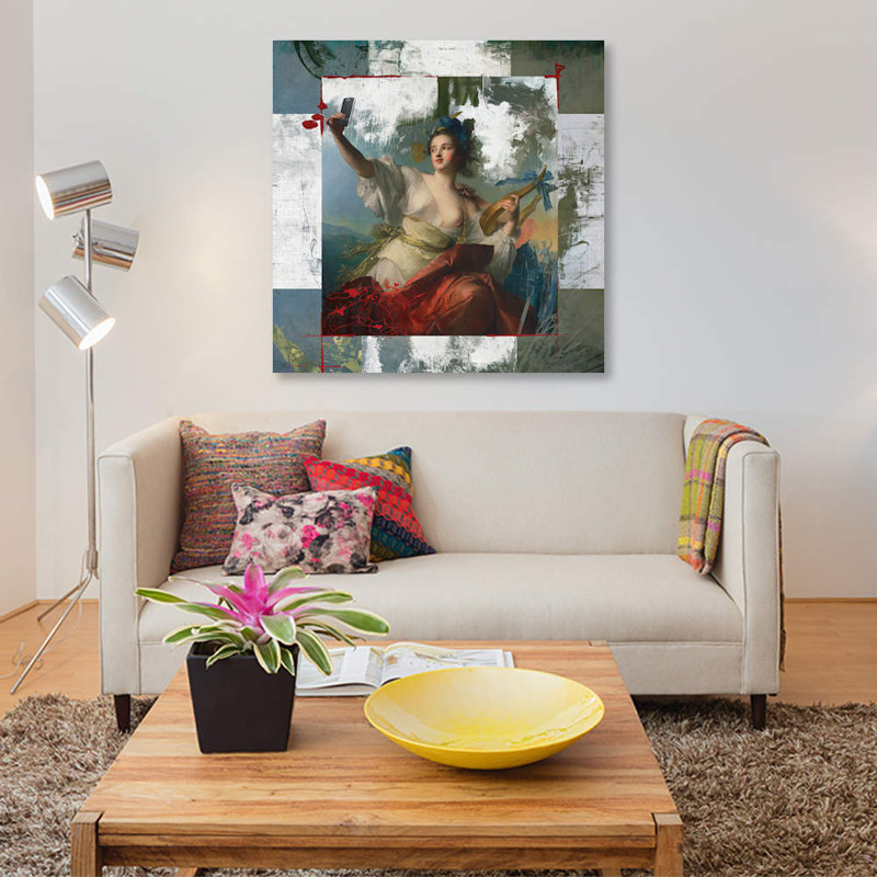 «Sexest Selfie», impression sur toile, H 26 po x l 26 po x P 1,5 po, Toile tendue