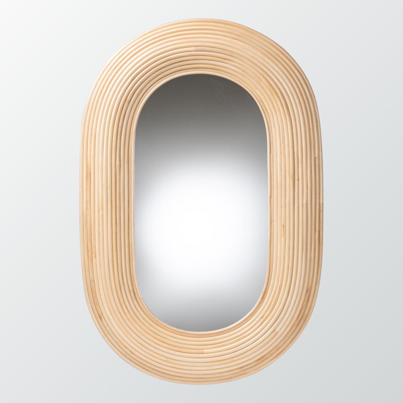 Miroir d'appoint mural brun naturel Morrison
