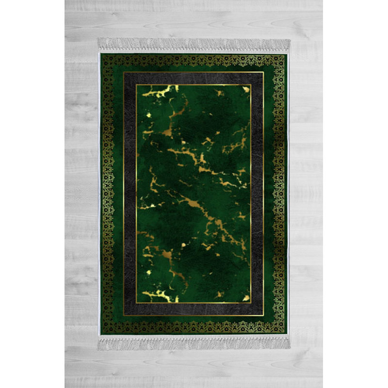 Luxurious Velvet Area Rug (4.6 x 7.2 ft), 100% Antibacterial Fabric, Non-Slip Cotton Backing, Pile Height: 0.4 in | Machine Washable, 3D Digital Print Design | Perfect for Living Room & Bedroom Decor, Soft & Durable