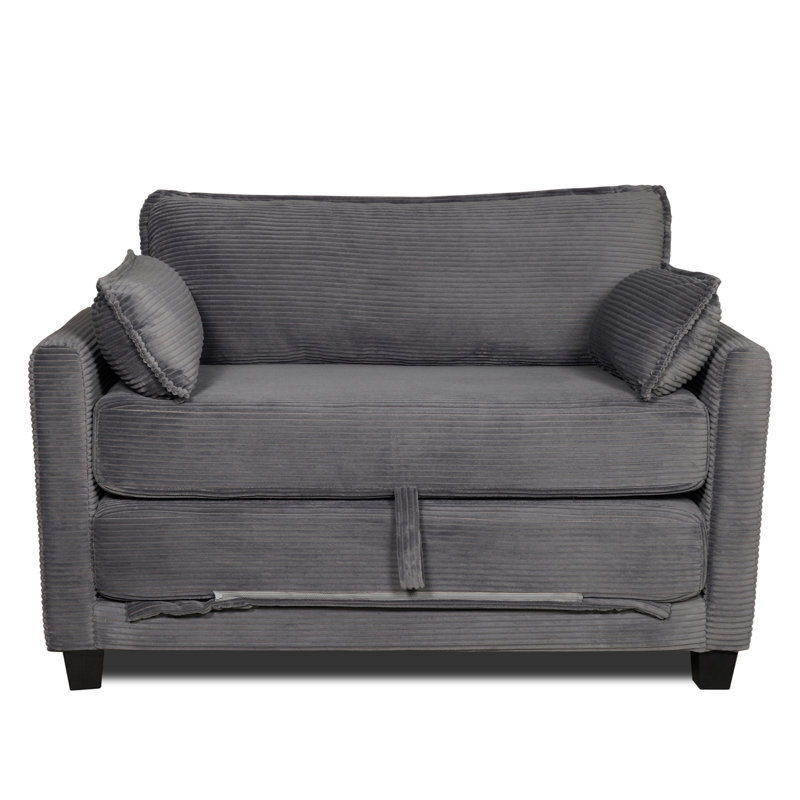 Fauteuil convertible 2-en-1 51 po, Gris