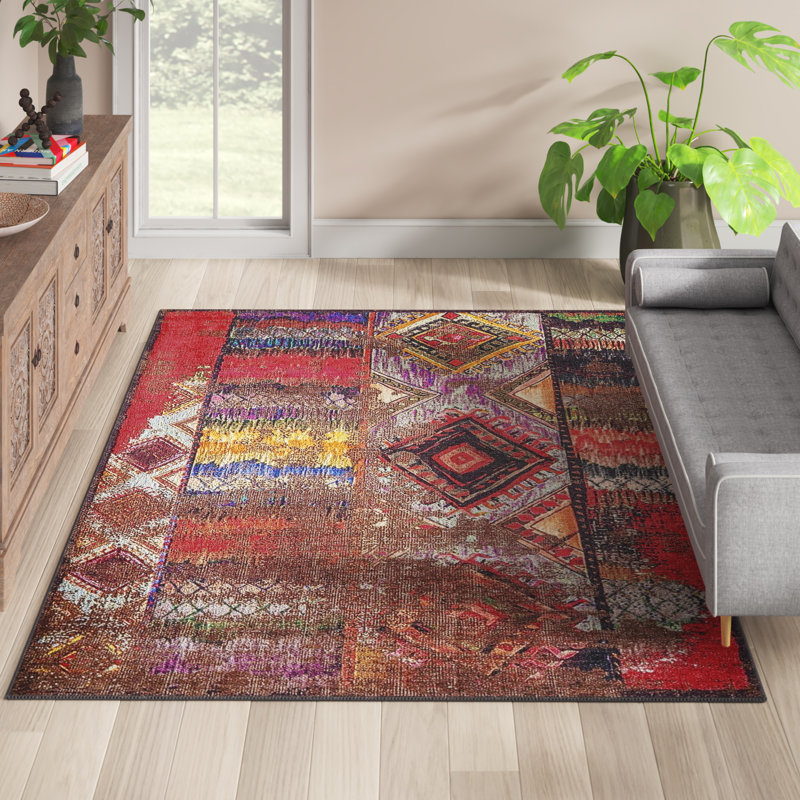 Premium Machine Washable Carpet, 4.6 x 6.2 Feet, 100% Polyester, 1850 g/m² | Pile Height: 0.2 Inches | Eco-Friendly Recycled Poly Cotton Underside | Perfect for Living Room, Bedroom, and High-Traffic Areas