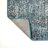Contemporary POP Modern Abstract Vintage Cream/Turquoise Rug-1574300400