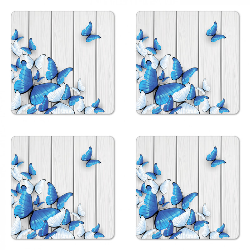 Sous-verre papillons