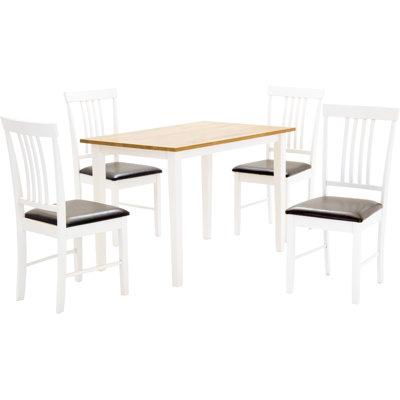 Wallkill 4 -Person Solid Wood Dining Set