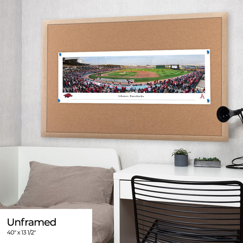 " Arkansas Baseball " by James Blakeway, Unframed, No Mat, 40" W x 13.5" H