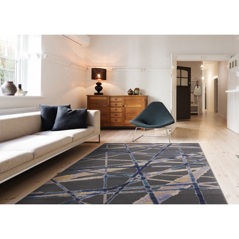 Sticks Geometric Area Rug, Rectangle 133 x 180cm