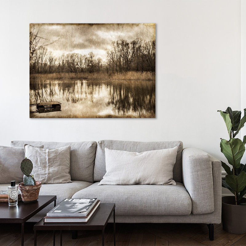 On The River 1 by Kimberly Allen - Wrapped Canvas Print, 30 cm H x 41 cm W x 4 cm D