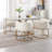 Upholstered Faux Leather Dining Chair Modern Arm Chair-2112371615-2112371614