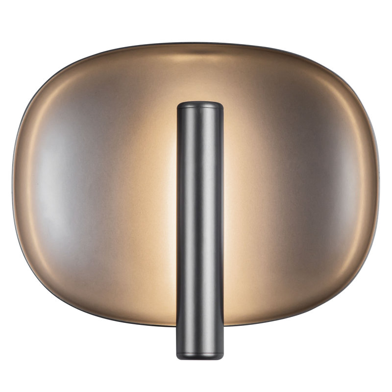 Lustre 9-in White dimmable LED Wall Sconce, Silver