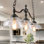 Luminaire suspendu pour îlot de cuisine 3 lumières l 38,1 po Castille