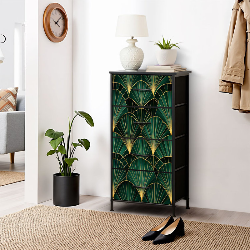 Commode pour commode de chambre à coucher pour garde-robe de chambre à coucher et éléments de rangement avec 4 tiroirs