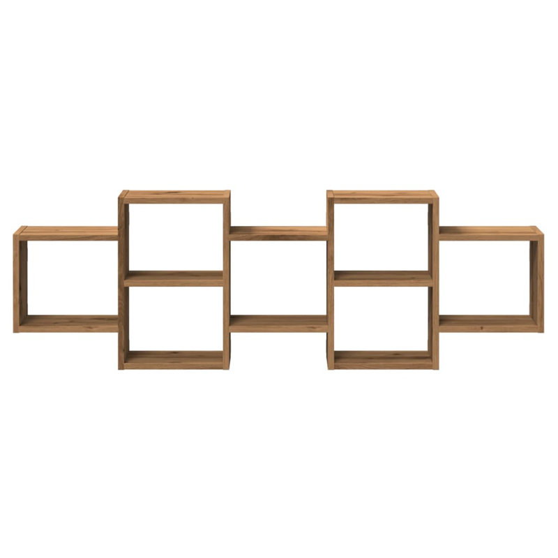 Roakes Floating Shelf, 42cm H x 129cm W x 18cm, Artisan Oak