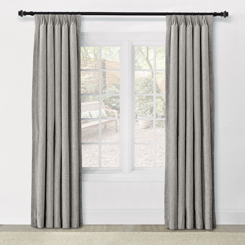 Athena Embroidered Curtain Panel In Cream, Aqua, 40" W x 84" L