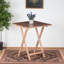 Table pliante Ellis avec bois au fini naturel, H 29,46 po x L 23,72 po x P 23,84 po
