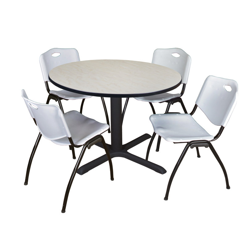 Table de salle à manger Neyland Cain, Cerisier, Burgundy, 29" H x 36" L x 36" W