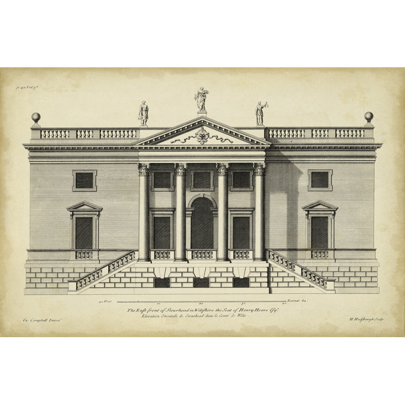 Vintage Facade V by H. Hulsburgh - Wrapped Canvas Print, 81cm H x 122cm W