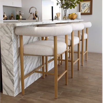 Tabouret de bar 24 po avec accoudoirs 24 po (ensemble de 3)