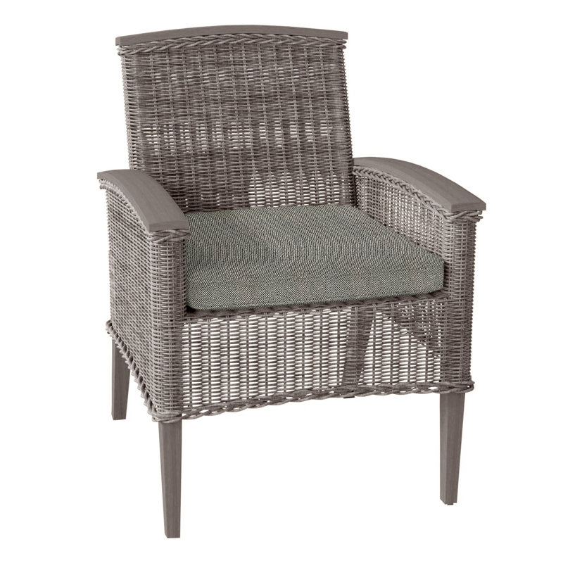 Fauteuil Astoria tissé - huître / huître, Pas de soudure, Écorce Intermix, Huître