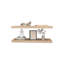 Tablette flottante Dallas, salon, pin clair-136091311