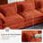 115'' Modular Sectional Sofa, L-Shape Comfy Cloud Couch With Movable Ottoman-747715246