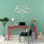 Art mural en métal Infinity Heart - romantique, symbole de l'amour - sculpture moderne minimaliste - cadeau d'anniversaire de mariage - décoration industrielle rustique - signe d'amour de couple - œuvre d'art élégante-1569023058