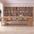Burlywood Rectangular Solid Wood with 2 drawers desk-89963968