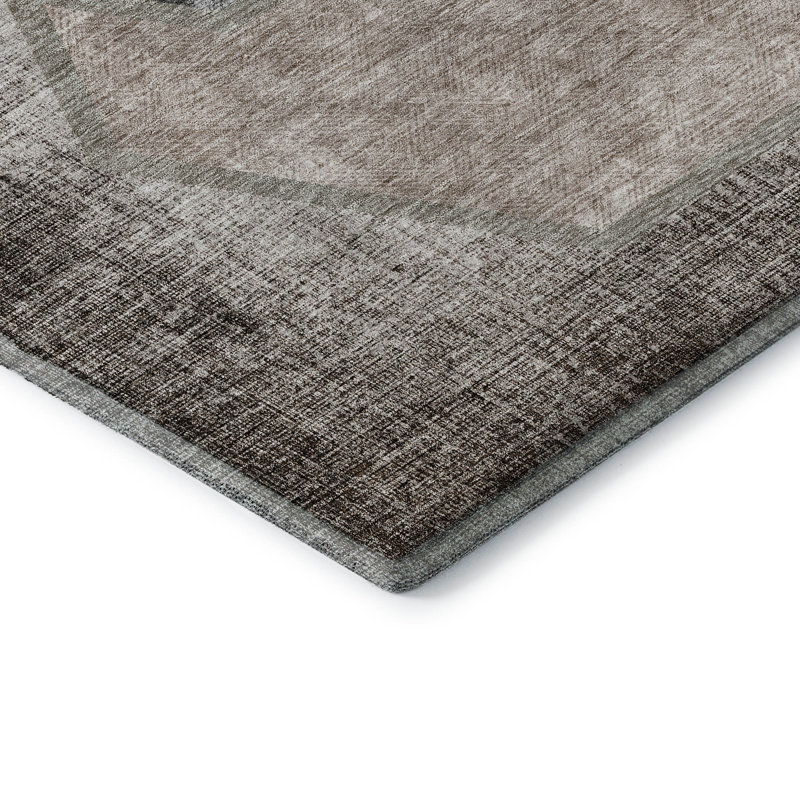 Tapis de qualité supérieure lavable à la machine Prisco Fudge, Rectangle 10 pi x 14 pi