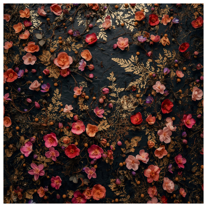 Coussins floraux, 16 x 16 inches