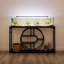  Support d'aquarium en métal avec prises de courant, armoire pour le rangement des accessoires d'aquarium - convient pour support d'aquarium, tortue, terrarium de reptile