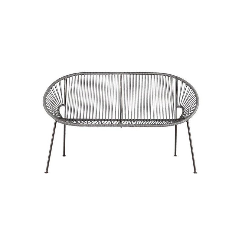 Banc de jardin en fer Fiedler, Gris
