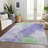 Machine Washable Indoor/Outdoor Cinead ACN1675 Lavender Rug-104392525