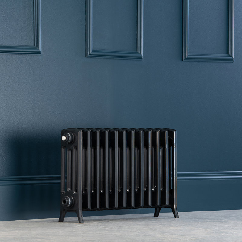 Romelia Horizontal Traditional Colosseum Radiator, Grey, 450cm