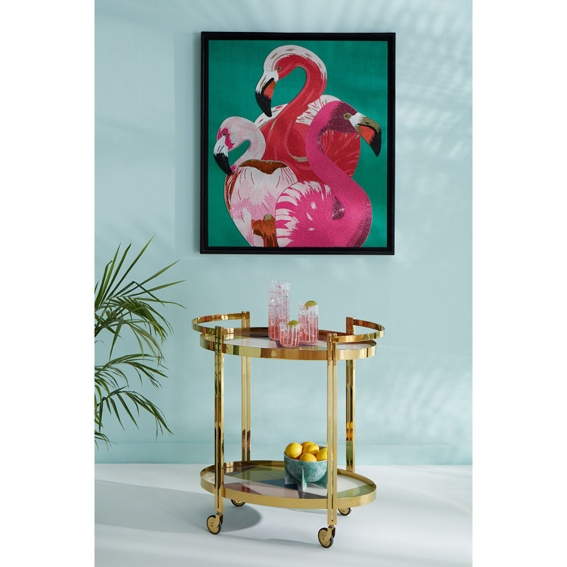 Flamingo Beaded Wall Art