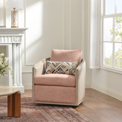 Chaise pivotante en bois de lin massif