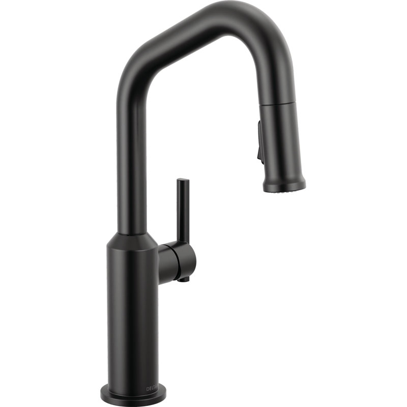 Single Handle Pull-Down Bar/Prep Faucet, Matte Black