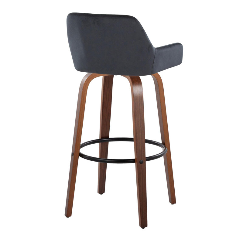 Tabouret de bar 30 po Daniella, Brun, Noir