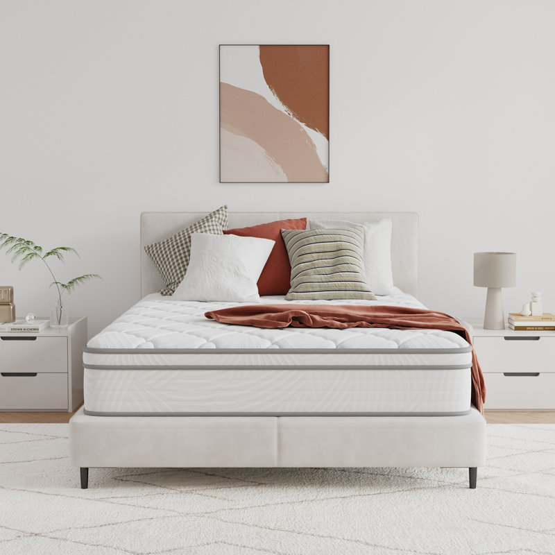 Matelas hybride en mousse à mémoire de forme 12 po, Simple