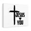Jesus Hearts You - Wrapped Canvas Print-136116017