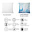 Coussin décoratif bleu clair et rose clair à imprimé moderne-2097357978