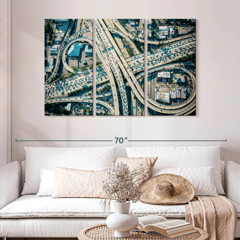 LA Freeway Interchange, 32" H x 50" W