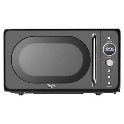 Total Chef 0.7 Cu. Ft. Countertop Microwave Oven With 8 Pre-Set Cooking Modes Black